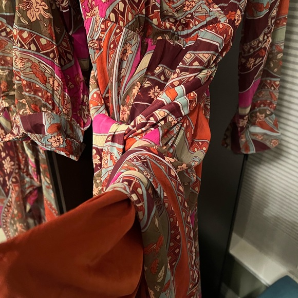 Multicolored surplice maxi dress - Picture 5 of 7